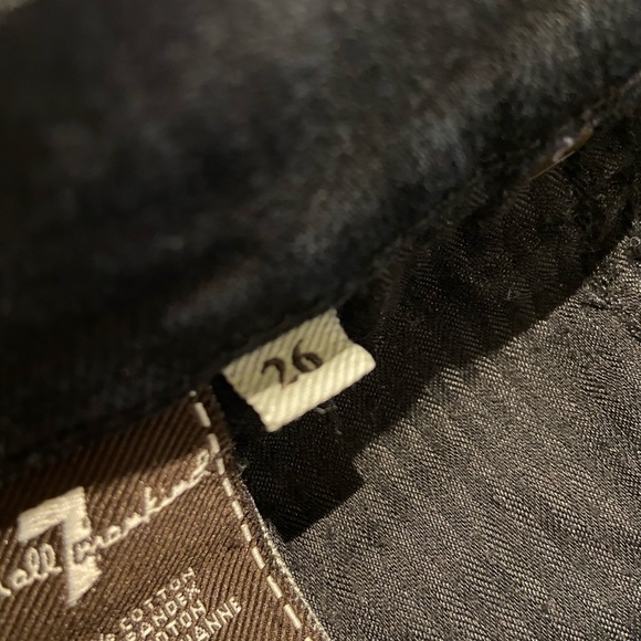 7 For All Mankind Roxanne Jeans Black Wash Size 26 - Picture 7 of 7